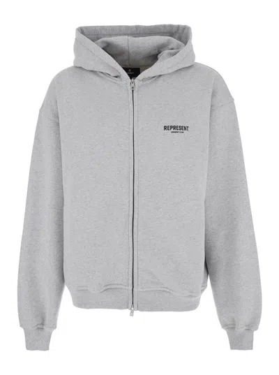 Represent Men's 100% Cotton Sweater In Grey