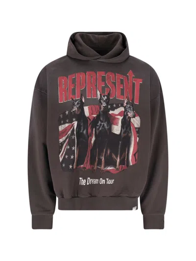 Represent Men's 100% Cotton Sweatshirt In Brown