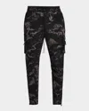 Represent Men's 247 Tech Cargo Pants In Black Camo