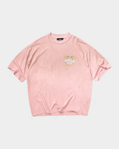 Represent Men & Apos;s Angel Border Boxy-fit T-shirt In Stained Bl