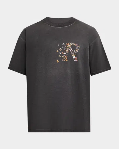 Represent Men & Apos;s Monarch Logo Cotton Boxy Fit T-shirt In Gray