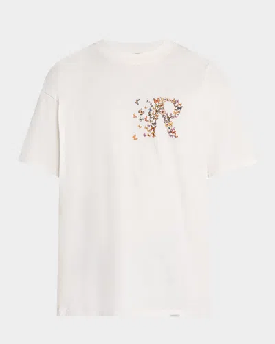 Represent Men & Apos;s Monarch Logo Cotton Boxy Fit T-shirt In White