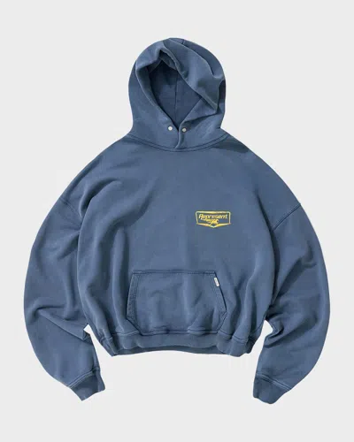 Represent Men & Apos;s Nothing Faster Oversized Cotton Hoodie In Blue