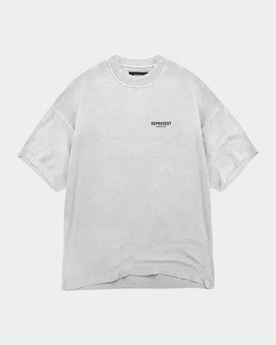 Represent Men & Apos;s Owners Club Logo Cotton T-shirt In White