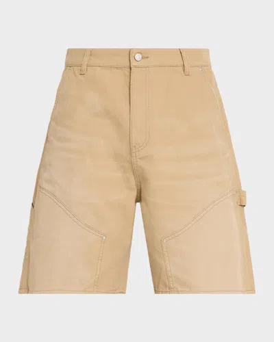 Represent Men & Apos;s Paneled Carpenter Shorts In Beige