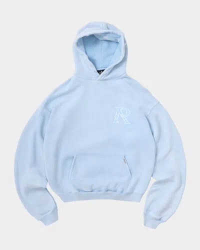 Represent Men & Apos;s Western Initial Oversized Cotton Hoodie In Blue