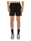 Represent Club Owners Elastic Waistband Back Pockets Shorts In Black