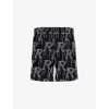 Represent Black Logo-embroidered Tailored Shorts In Black