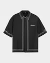 Represent Jet Embroidered-border Shirt