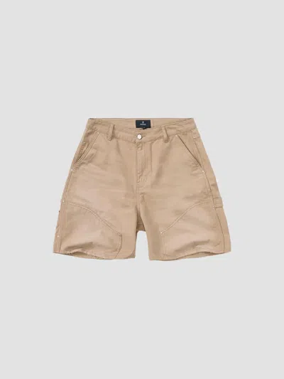 Represent Men's Carpenter Cotton Shorts In Beige