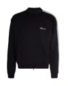 Represent Mens Jet Black Embroidered-logo Striped-taped Woven Track Jacket In Jet Black