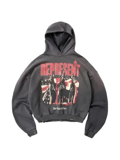 Represent Men's Dream On Tour Sunfaded Hoodie In Gray