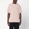 Represent Dusty Mauve Cotton T-shirt With Logo In Brown