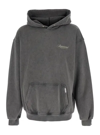 Represent Owners Club Script Sweatshirt In Gray
