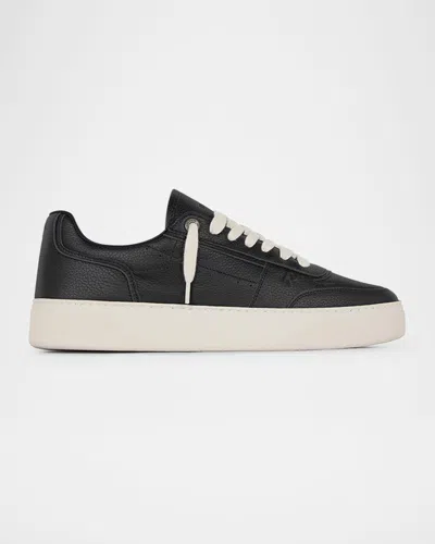 Represent Men's Initial Leather Low-top Sneakers In Black