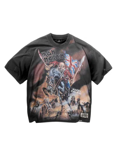 Represent Men's Iron Maiden Steed T-shirt In Black