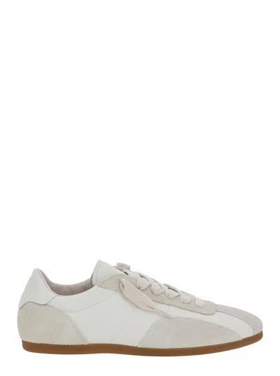 Represent Men's Leather Sneaker With Chunky Sole And Contrast Pull-tab In Gray