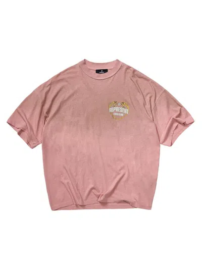 Represent Men's Legacy Angel Border Logo T-shirt In Gray