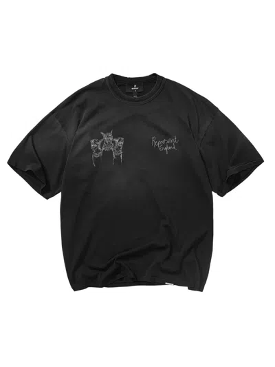 Represent Men's Legacy Hand Drawn Thoroughbred Dogs T-shirt In Black