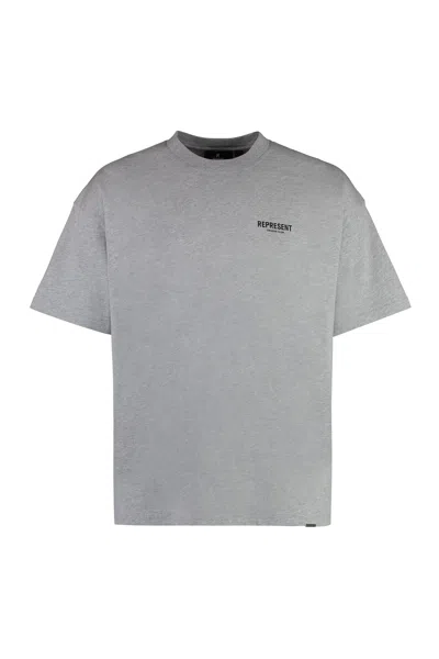 Represent Men's Logo T-shirt In Grey