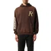 Represent Mens Cedar Initial Oversized Cotton-jersey Hoody Xl In Cedar