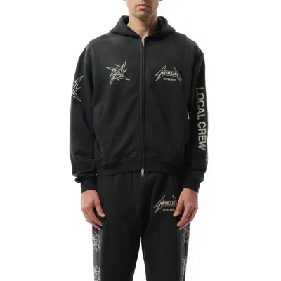 REPRESENT MEN'S METALLICA 40 YEAR ANNIVERSARY ZIP-UP HOODIE