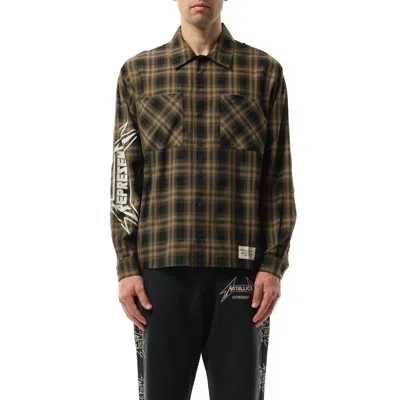 REPRESENT MEN'S METALLICA CHECK SHIRT
