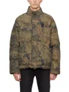 Represent Logo-embroidered Camouflage Puffer Jacket In Camouflage Green