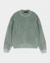 Represent Open Gauge Knit Sweater In Forest Green