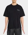 Represent Black Crewneck T-shirt With With Front And Back Owners Club Print In Cotton Man In Black