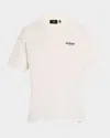 Represent White Crewneck T-shirt With With Front And Back Owners Club Print In Flat White