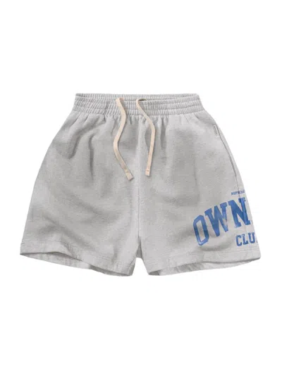 Represent Men's Owners Cotton Jersey Drawstring Shorts In Gray