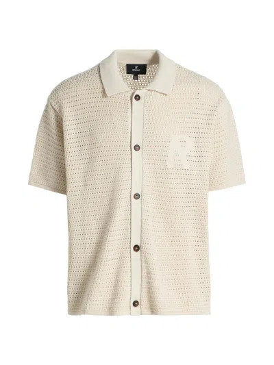 Represent Men's Pico Knit Shirt In White