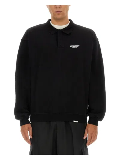 REPRESENT MEN'S POLO WITH LOGO T-SHIRT