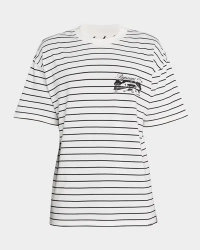 Represent Men's Raceway Stripe Graphic T-shirt In White
