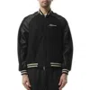 Represent Raglan Varsity Jacket In Black