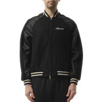 REPRESENT MEN'S RAGLAN VARSITY BOMBER JACKET