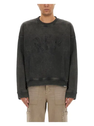 REPRESENT MEN'S REP APPLIQUE SWEATSHIRT