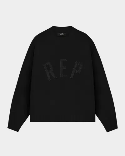 Represent Men's Rep Wool-blend Knit Sweater In Black