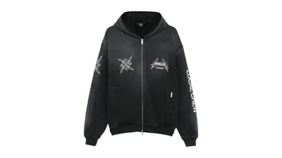Pre-owned Represent Men's  40 Year Anniversary Zip Hoodie In Black