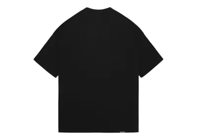 Pre-owned Represent Men's  Blank Oversized T-shirt In Jet Black