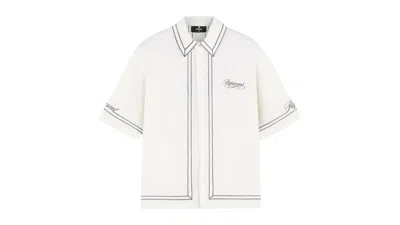 Pre-owned Represent Men's  Border Shirt In Whisper White