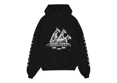 Pre-owned Represent Men's  Bullterrier Hoodie In Jet Black