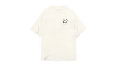 Pre-owned Represent Men's  Crest T-shirt In Flat White