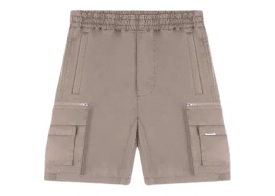 Pre-owned Represent Men's  Double Side Pockets Cargo Shorts In Stone In Gray