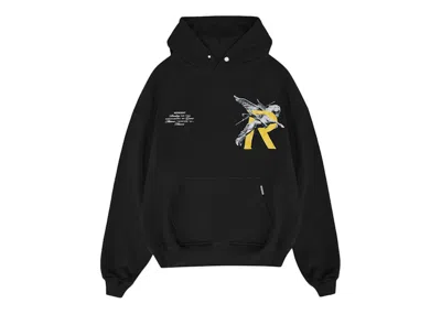 Pre-owned Represent Men's  Giants Hoodie In Jet Black