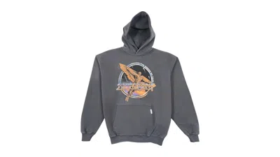 Pre-owned Represent Men's  Golden Tour Hoodie In Grey In Gray