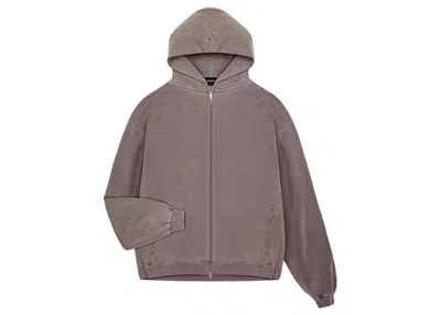 Pre-owned Represent Men's  Initial Zip Hoodie In Fog