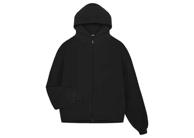 Pre-owned Represent Men's  Initial Zip Hoodie In Jet Black