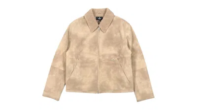 Pre-owned Represent Men's  Mlm10013225 Shearling Jacket In Cafe In Brown